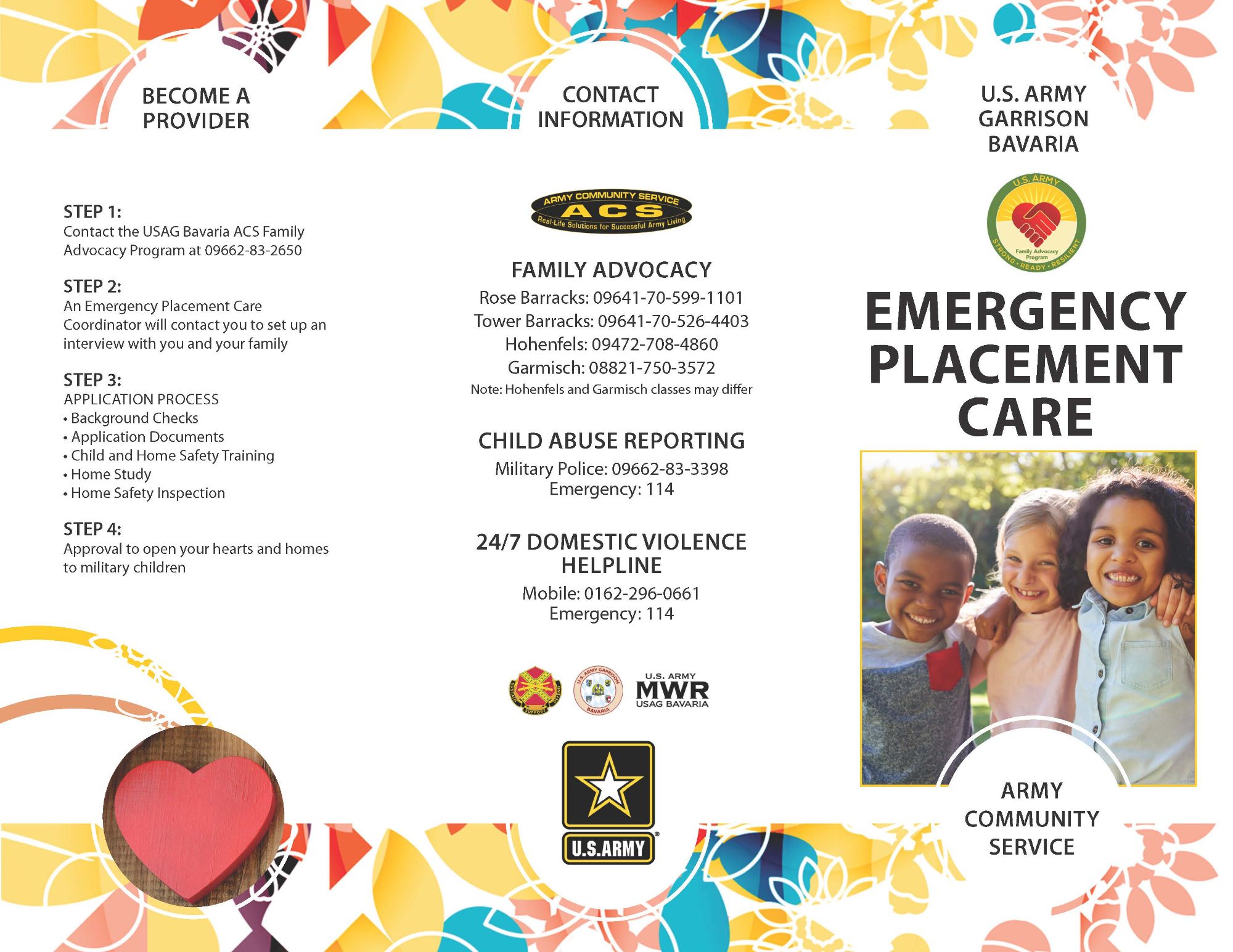 Emergency Placement Care Brochure pg 1